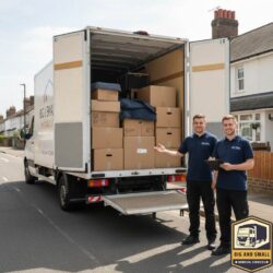 Luton van loading process